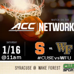 ACC Basketball 1.16.16 Syracuse at Wake Forest