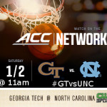 acc basketball 1.2.16 georgia tech at north carolina